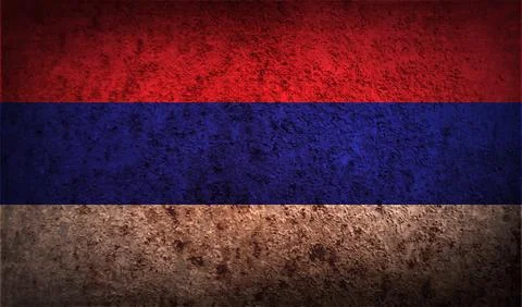 Flag of  with old texture. Vector Stock Illustration