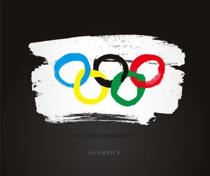 Flag of the Olympiad. Abstract concept Stock Illustration
