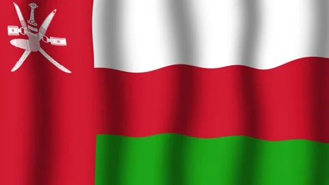Flag of Oman Stock Footage 175838664