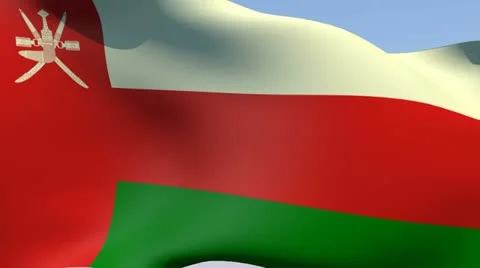 Flag of Oman HD 스톡 동영상 14661345