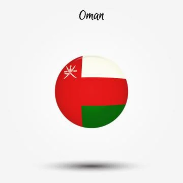 Flag of Oman icon Stock Illustration