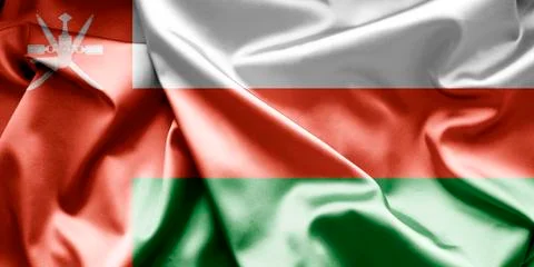 Flag of oman Stock Illustration