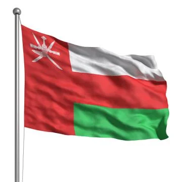 Flag of oman Illustrazione stock