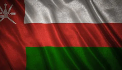 Flag of the Oman Stock Photos