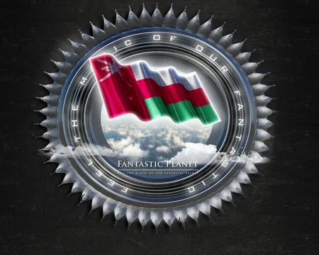Flag Oman quality designer flag Illustration