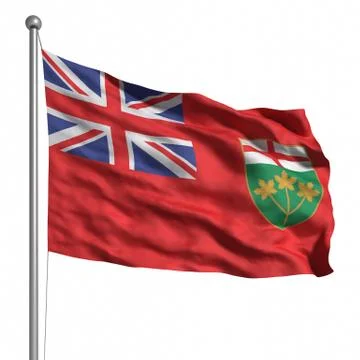 Flag of ontario Illustrazione stock