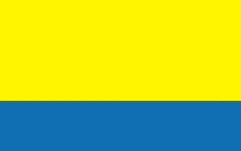Flag of the Opole Voivodeship Stock Illustration