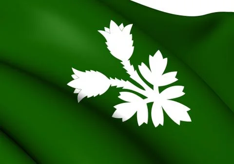 Flag of oppland Stock Illustration