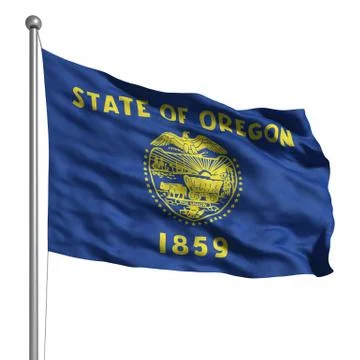 Flag of oregon Stock Illustration