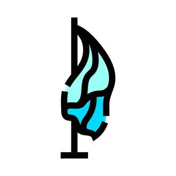 Flag outline icon for web design イラスト素材