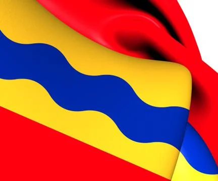 Flag of overijssel Stock Illustration