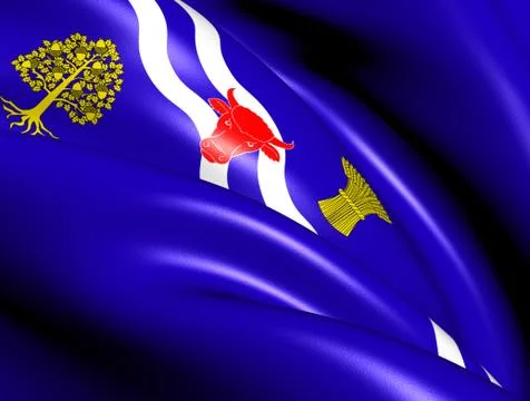 Flag of oxfordshire Stock Illustration