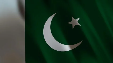 Flag of Pakistan, 3D Render Stock Footage 275571265