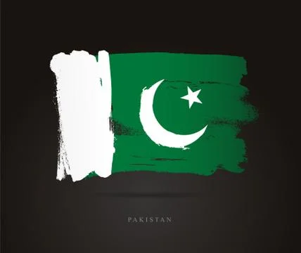 Flag of Pakistan. Abstract concept Stock Illustration