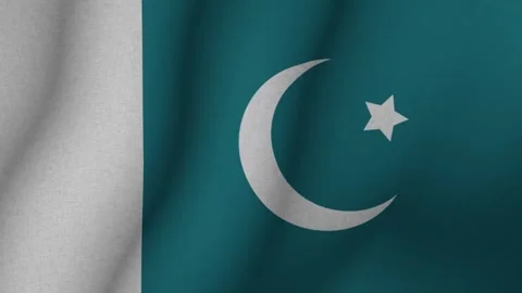 The flag of Pakistan. The evolving 3d national flag of Pakistan. 1080p HD Stock-Footage 271620123