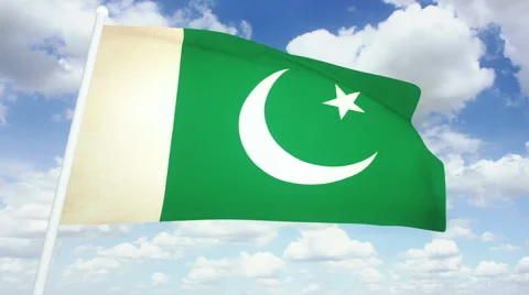 Flag Pakistan Stock Footage 61150577