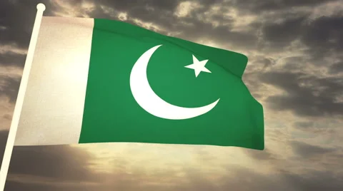 Flag Pakistan Stock Footage 61150889