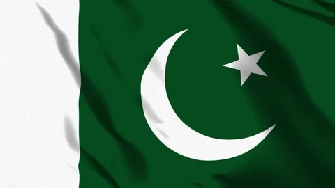 Flag of Pakistan Stock Footage 242803878