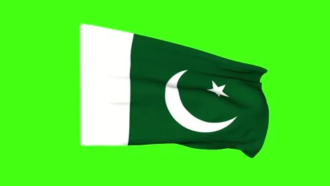 Flag of Pakistan Stock Footage 253877941