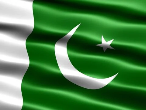 Flag of pakistan Stock Illustration