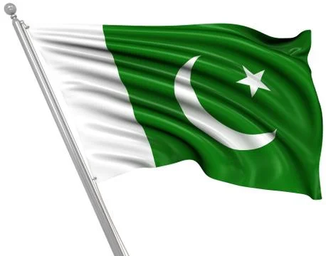 Flag of Pakistan Illustrazione stock