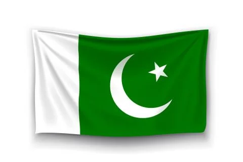 Flag of pakistan Stock Illustration