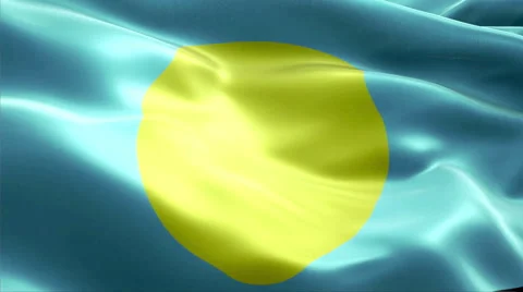 Flag Palau Vídeos de archivo 47760753