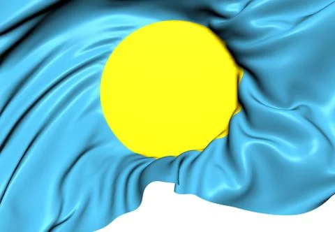 Flag of palau Stock Illustration