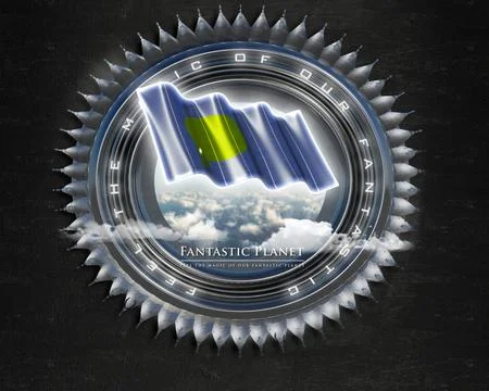 Flag Palau quality designer flag Stock Illustration