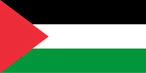 Flag of Palestine Illustrazione stock