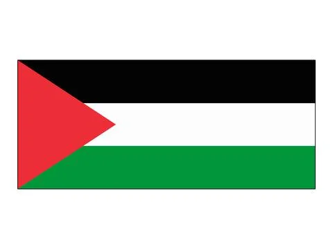 Flag of Palestine Stock Illustration