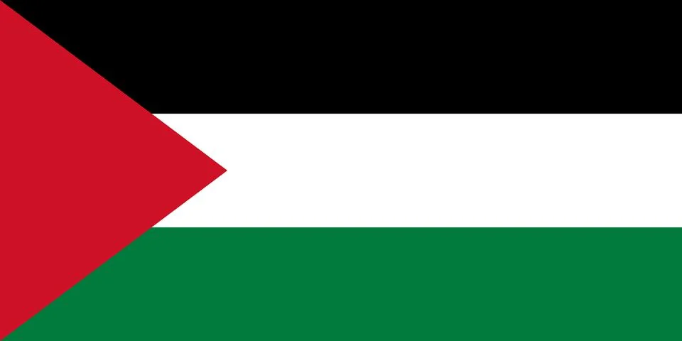 Flag of Palestine - Vector illustration. イラスト素材