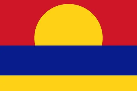 Flag of Palmyra Atoll. Vector illustration. World flag Stock Illustration