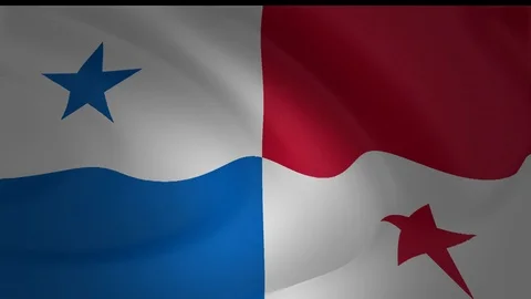 Flag Of Panama Chile Animation Loop Collection Stock Footage 91280507