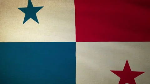 Flag Panama Stock Footage 61250654