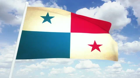 Flag Panama Video stock 61251504