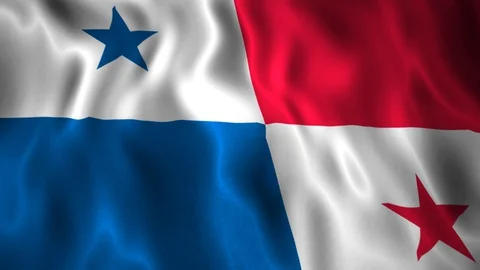 Flag Panama Stock Footage 128176508