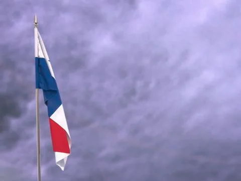 Flag of Panama hanging down dangling Stock Photos