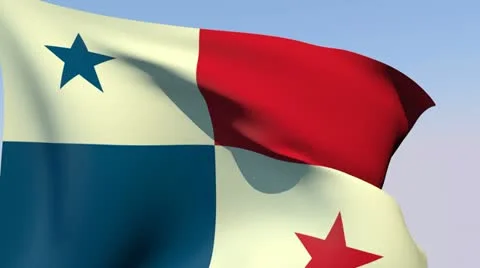 Flag of Panama HD Stock Footage 14684466