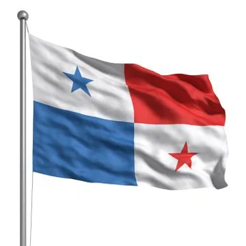 Flag of panama Stock Illustration