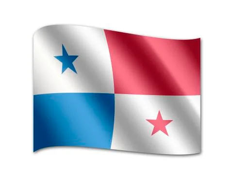 Flag of panama 스톡 일러스트