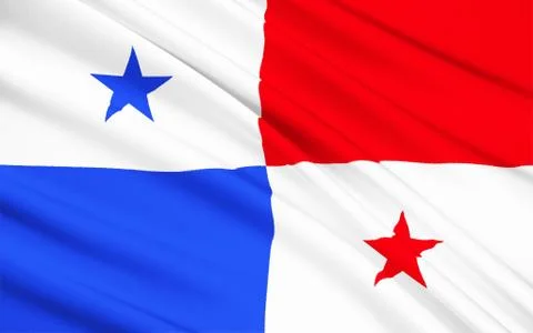 Flag of Panama Stock Illustration