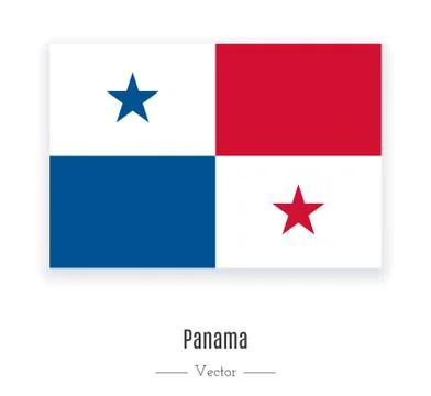 Flag of Panama. Stock Illustration
