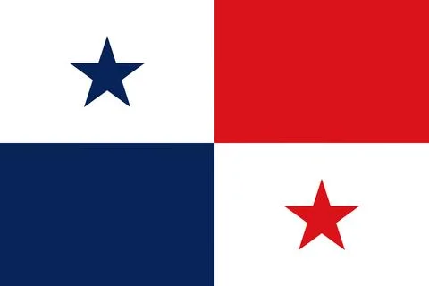 Flag of Panama Illustrazione stock