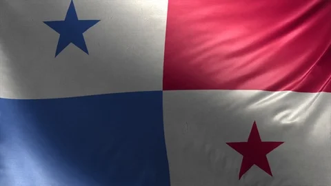 Flag of Panama Loop 3D Stock Footage 118686178