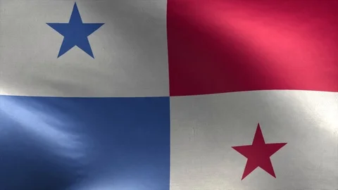 Flag of Panama Loop 3D Stock Footage 118686290
