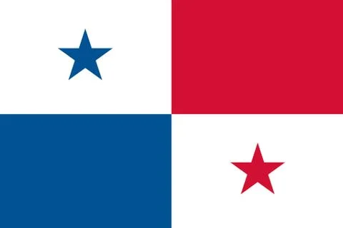 The flag of Panama Stock Photos