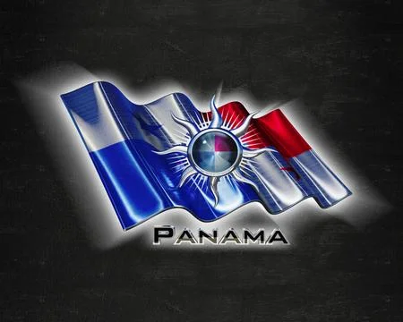 Flag Panama quality designer flag Stock Illustration