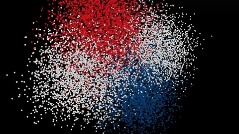 Flag of Panama reveals on black background Stock Footage 128606254