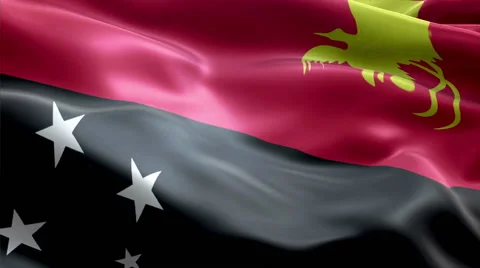 Flag Papua New Guinea Video stock 47762192